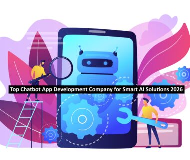 Developers with wrench work on chatbot application development. Chatbot app development, bot development framework, chatbot programming concept. Bright vibrant violet vector isolated illustration